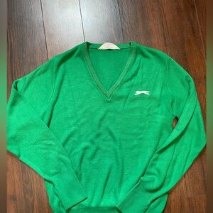 Slazenger vintage  Emerald V-Neck Sweater